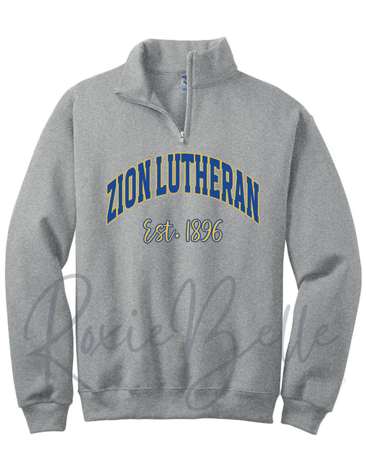 Zion Lutheran Varsity Quarter-Zip Sweatshirt - Youth